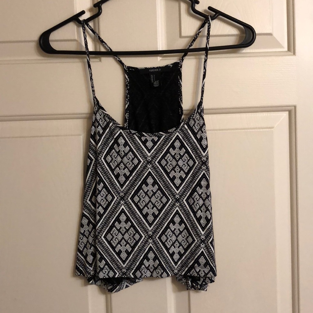 Printed Crop Top tank